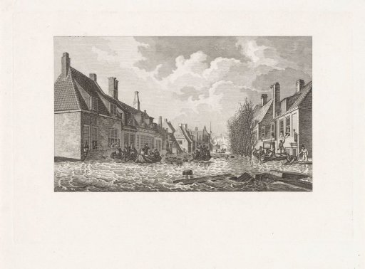 Flooding in the Palingstraat in Vlissingen, 1808