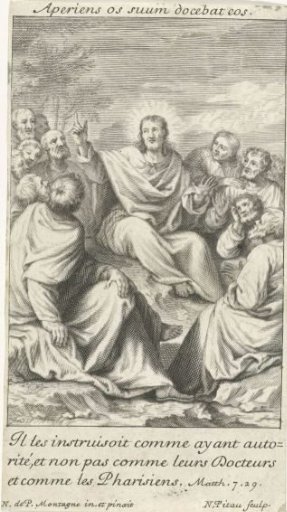 Christ preaching to the people