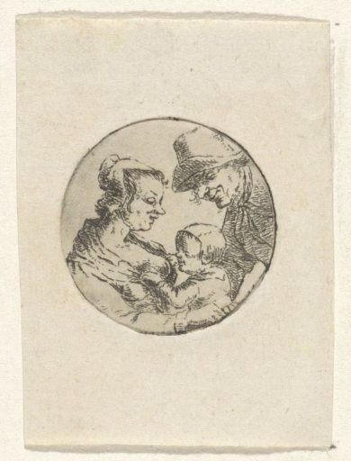 Man and Woman with Child