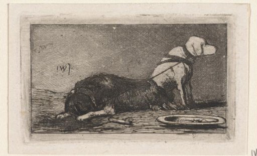 Two bound dogs