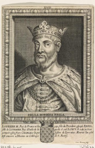 Portrait of Lothair III of France