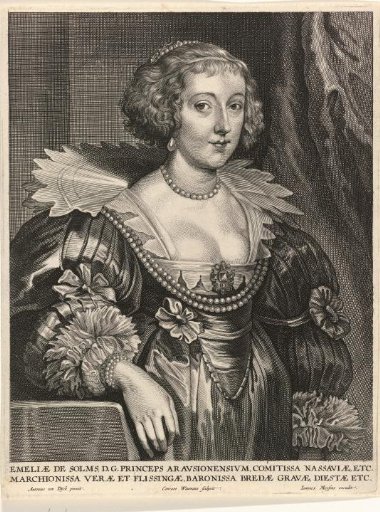 Portrait of Amalia of Solms, Princess of Orange-Nassau