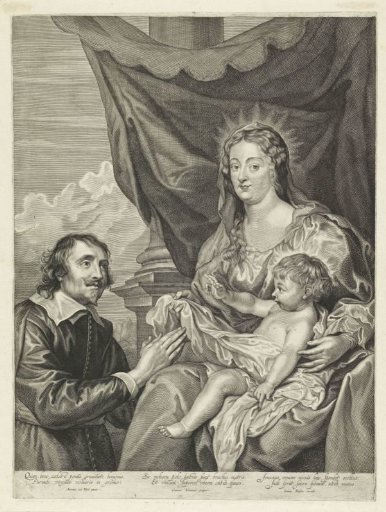 Mary and the Christ Child Adored by Cesare Alessandro Scaglia