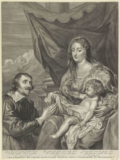 Mary and the Christ Child Adored by Cesare Alessandro Scaglia