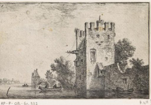 Square Tower on the Water