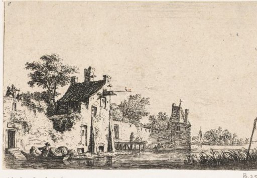 City wall by the water