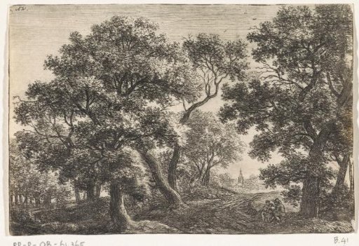 Two Figures under an Oak Tree