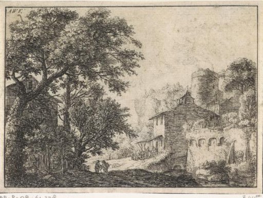 City Wall with an Inn