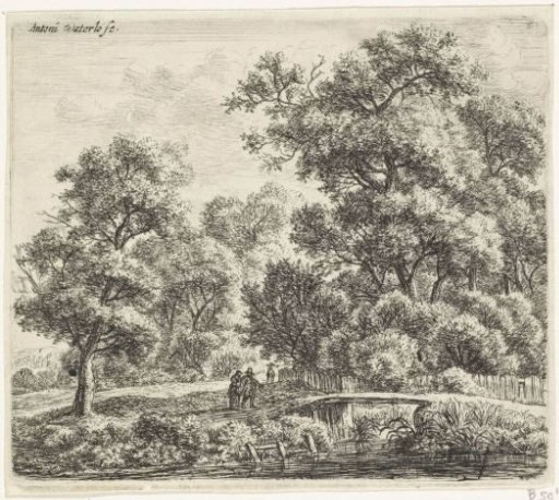 Man and woman by a narrow bridge