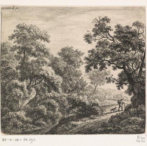 Traveller with a dog