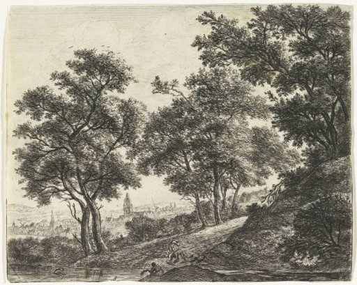 Bathing Figures in a Forest