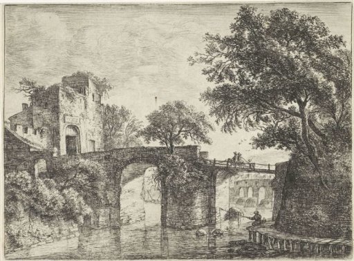 Two Stone Bridges over a River