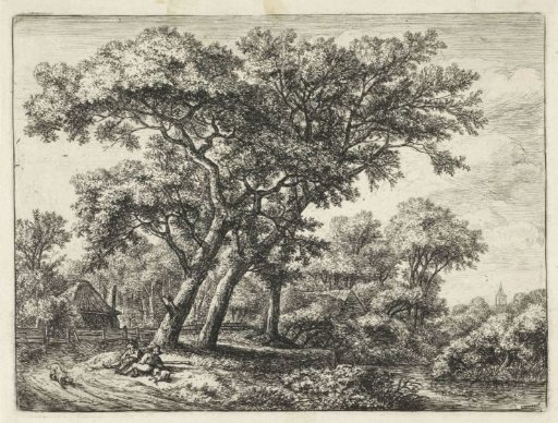 Two hunters resting