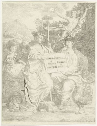 Personifications of the Austrian Netherlands and France
