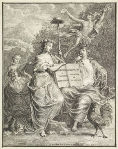 Personifications of the Austrian Netherlands and France