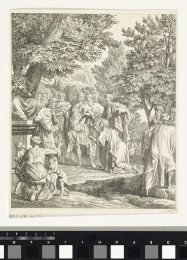 Telemachus Refuses the Crown and Scepter of the Cretans
