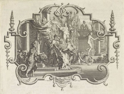 Vignette with an Allegory on the Abdication of Emperor Charles V