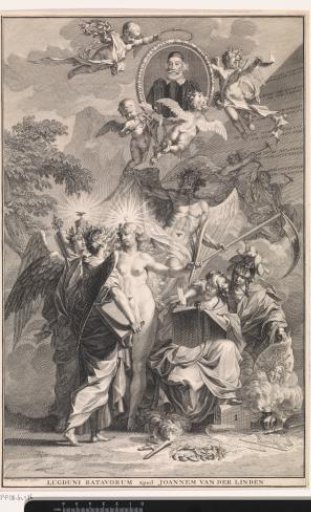 Allegorical Title Page with the Portrait of Writer Edward Simson