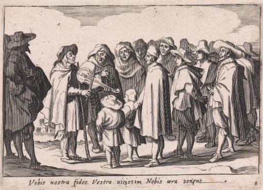 Musicians and singing beggars