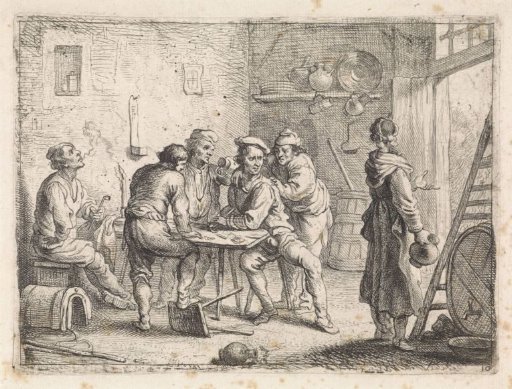 Woman Leaving an Inn