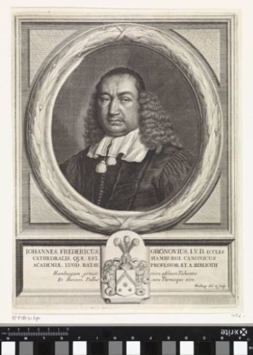 Portrait of Professor Johannes Fredericus Gronovius