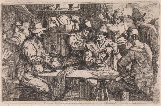 Card players in an inn