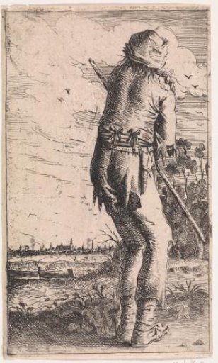 Man scratching his shoulder