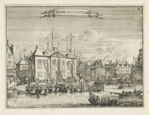 View of the Admiralty Court in Rotterdam