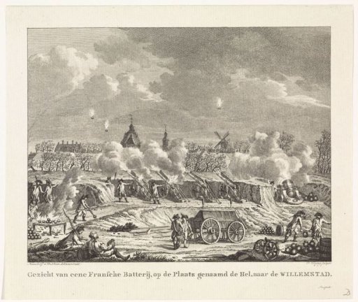 Bombardment of Willemstad by a French Battery Named the Hel, 1793