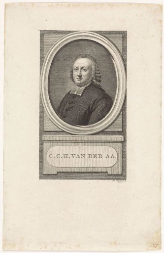 Portrait of the minister Christianus Carolus Hendricus Aa