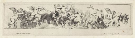 Friar with playing putti