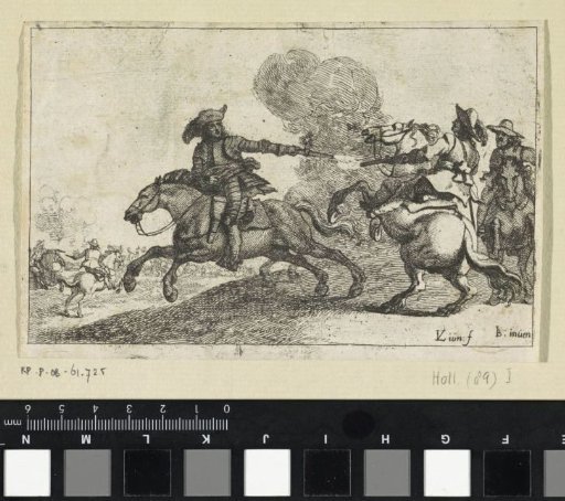 Two Riders Shooting at Each Other
