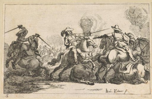 Riders with Swords and a Rider with Pistol