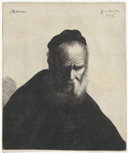 Bust of an Old Man with Beard and Cap