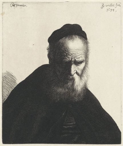 Bust of an Old Man with Beard and Cap