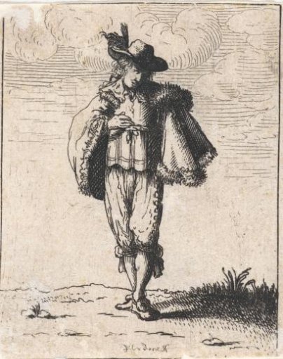 Man with Cape and Hat