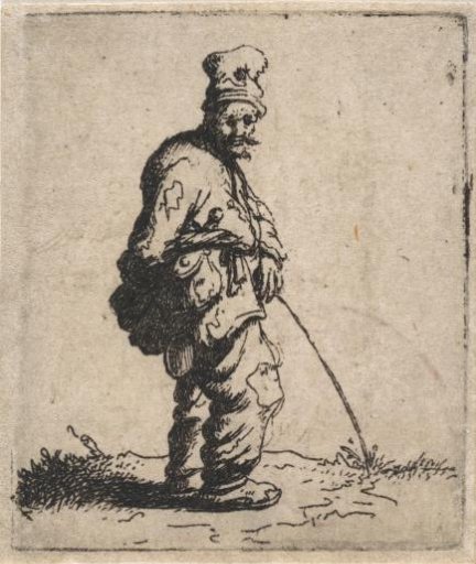 Man watering