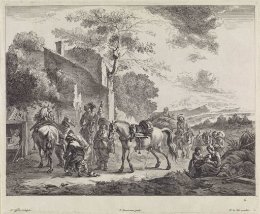 Farrier and Urinating Horse