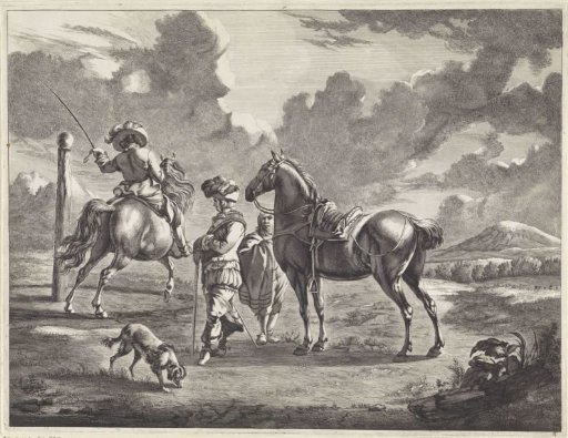 Landscape with Two Horses