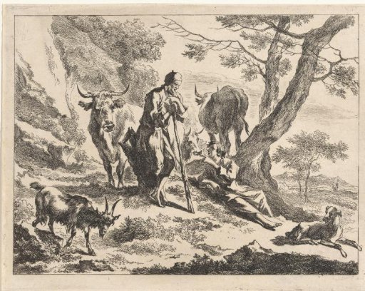 Old Shepherd in Conversation with a Young Shepherd