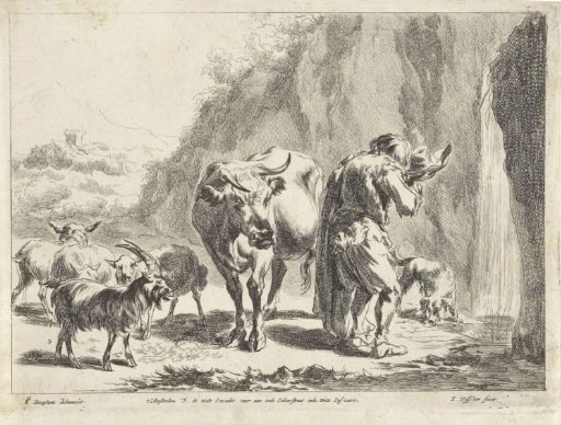 Shepherd Drinking from His Hat