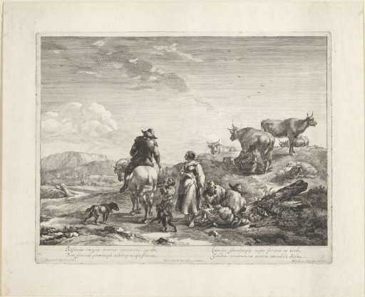Rider Gives Alms to a Begging Boy