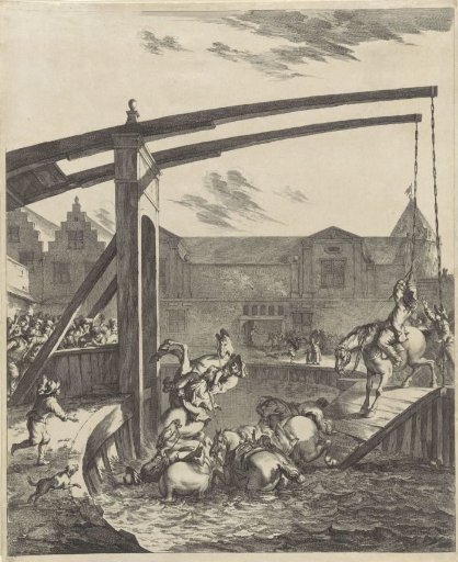 Accident of Count Johan Maurits on the Bridge of Franeker, 1665