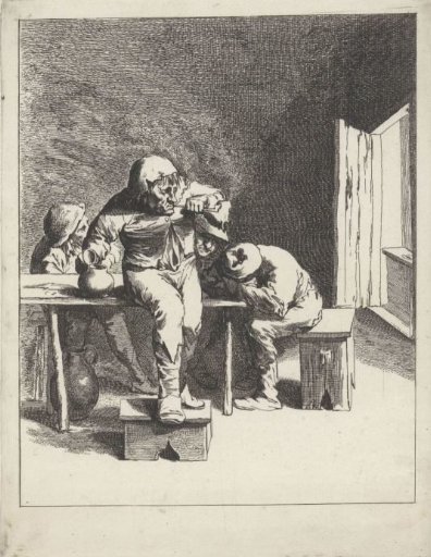 Four men at a table