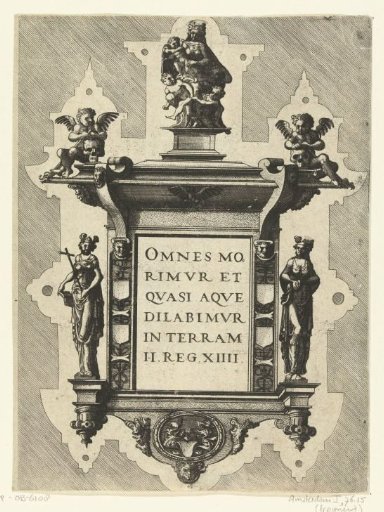 Epitaph with Inscription 'Omnes morimur et quas (...)'