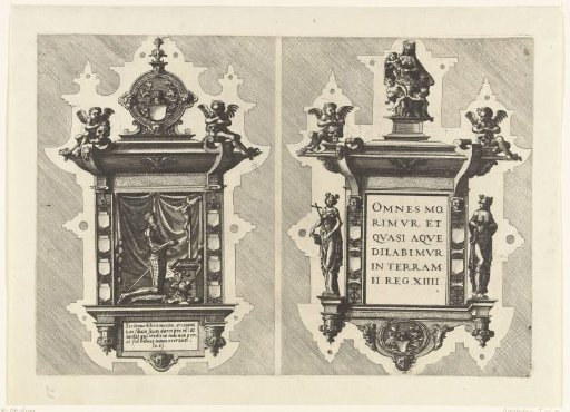 Two Epitaphs with Inscription 'Sic Deus dilexit mundum (...)'
