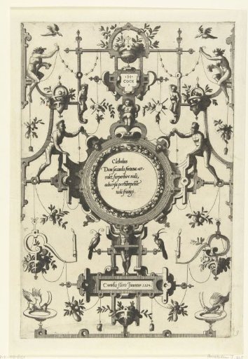 Round cartouche with text by Cleobulus