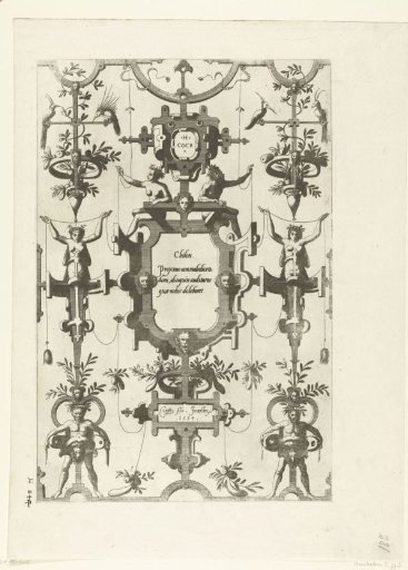 Cartouche with text by Tales