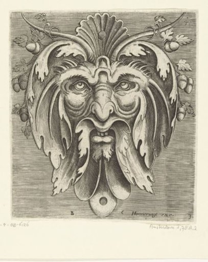 Mask with Eight Acorns in the Hair