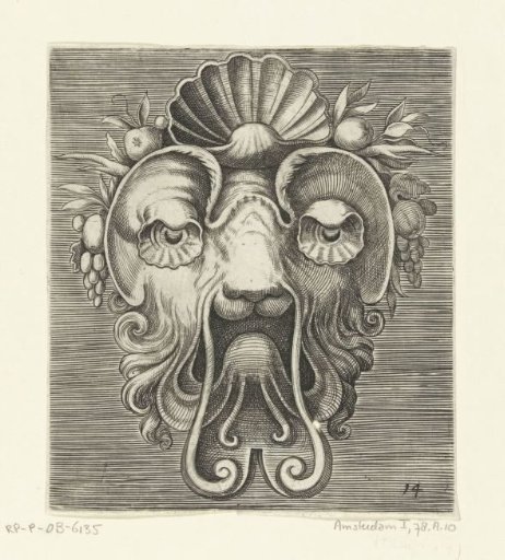 Mask with Shell-shaped Eyes and a Shell Between Fruit Bunches on the Forehead